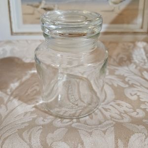 Molly's glass jar with lid